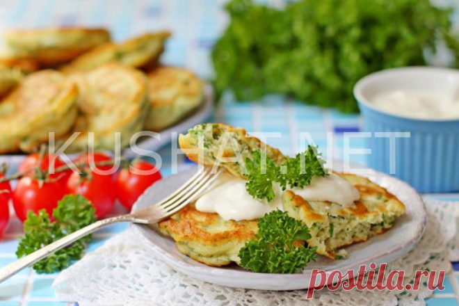 Оладьи с зеленью на кефире. Пошаговый рецепт с фото &bull; Кушать нетКушать нет