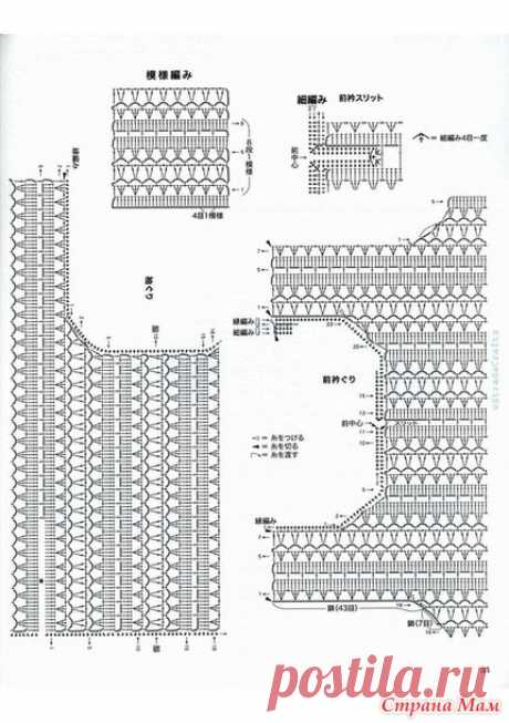 . Ажурный топ с фалдами на подоле. - Все в ажуре... (вязание крючком) - Страна Мам