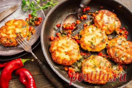 Котлеты запеченные с перцем и сыром — Ботаничка