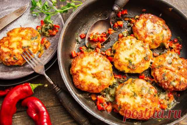 Котлеты запеченные с перцем и сыром — Ботаничка