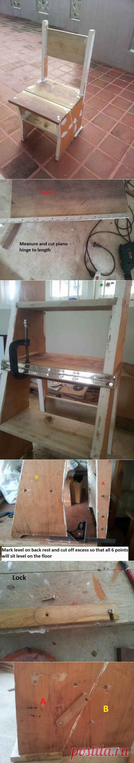 Стул стремянка трансформер своими руками.