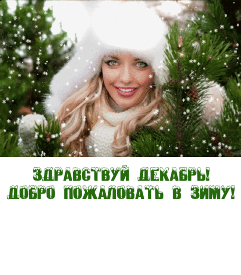 ЗДРАВСТВУЙ ДЕКАБРЬ! ДОБРО ПОЖАЛОВАТЬ В ЗИМУ!