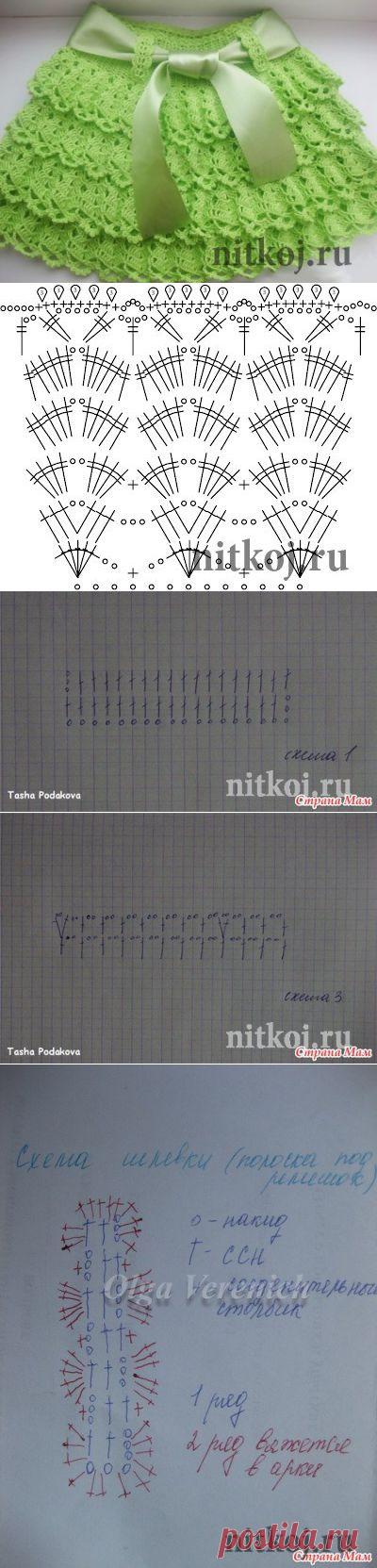 Красивая юбочка крючком » Ниткой - вязаные вещи для вашего дома, вязание крючком, вязание спицами, схемы вязания