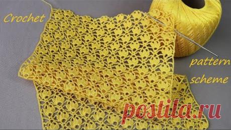 SUPER EASY Beautiful Flower Pattern Crochet KNİTTİNG PATTERNS СУПЕР легкий УЗОР для вязания крючком