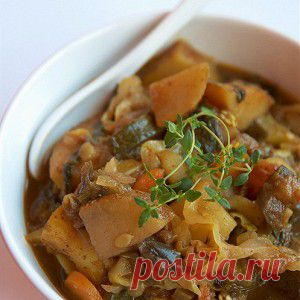 Овощное рагу с базиликом рецепт – вегетарианская еда: основные блюда