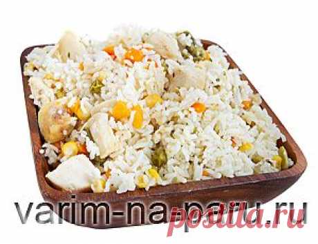 Рецепт курицы с рисом и овощами в мультиварке | Варим на пару
