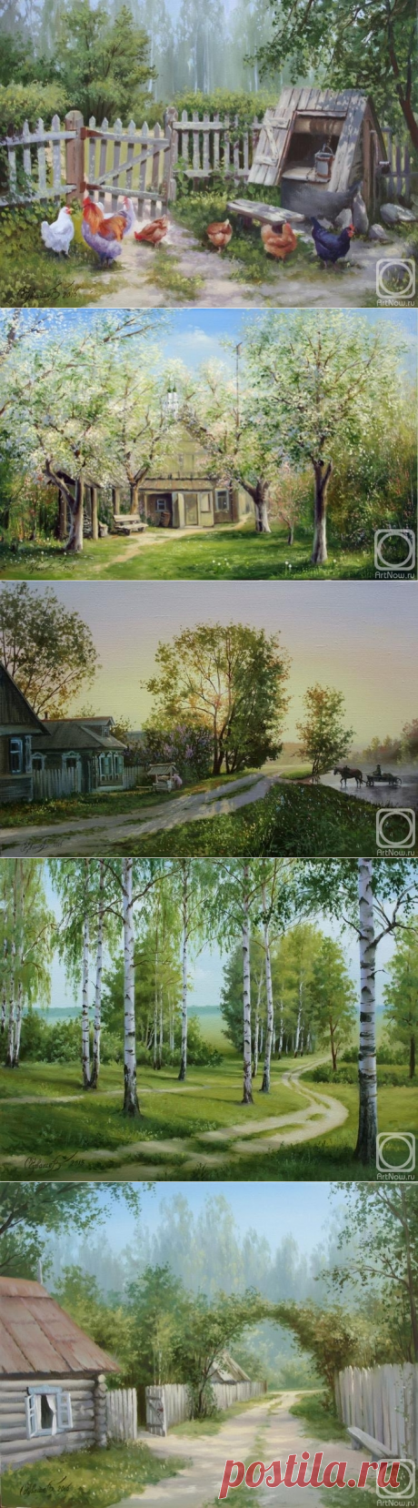 Художник Олег Чувашев. Весенне - летние пейзажи.