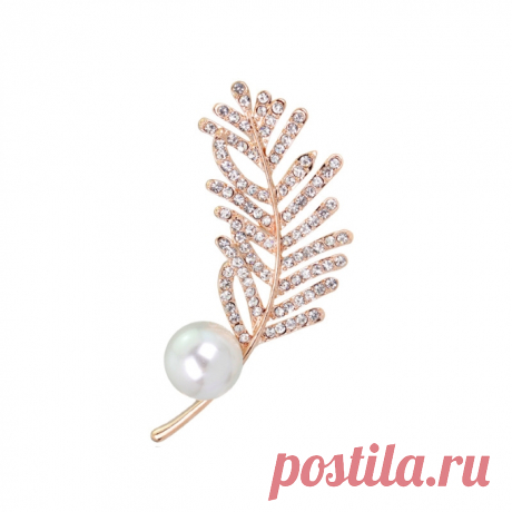 Брошь "Перо", Tutti Frutti (Арт.: 66302-121651) купить по выгодной цене в Интернет-магазине I Love Me