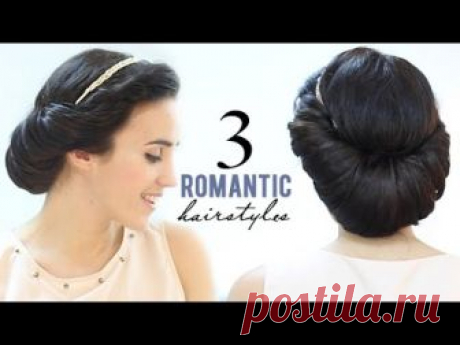 ♥ ♥ READ ME / EXPLANATIONS ♥ ♥ 3 ROMANTIC HAIRSTYLES Today I show you how to make a romantic hairstyles. Hope that you like it and enjoy the video. Visit my ...