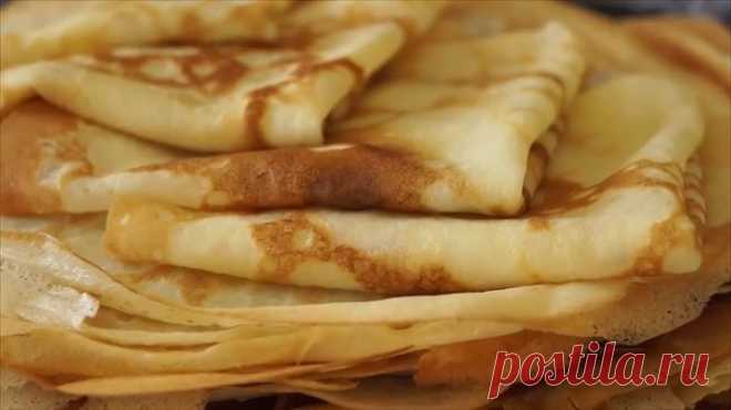 Тонкие Блины. Эти блинчики никогда не рвутся и всегда удачные!