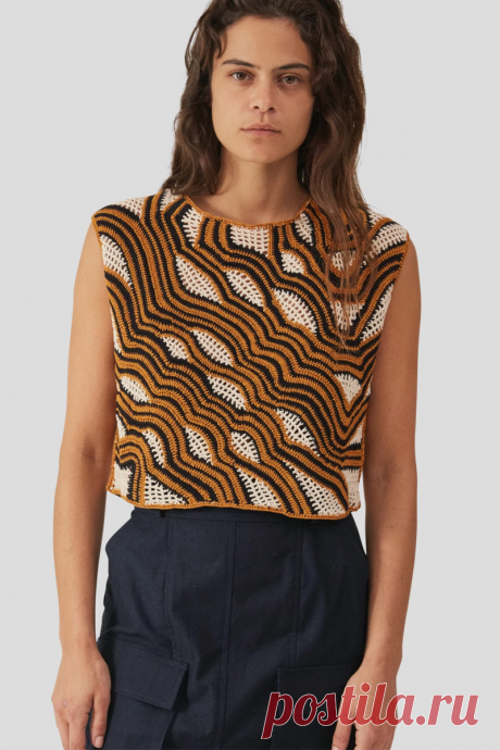 Современный фриформ крючком на подиуме. Коллекция Rachel Comey. | Вяжем крючком с Ольгой Ингрией | Дзен