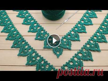 УГЛОВАЯ ажурная КАЙМА простое ВЯЗАНИЕ КРЮЧКОМ для начинающих Crochet Border for Doily Tablecloth Подробный МК вязание каймы: @Уроки ВЯЗАНИЯ для начинающих Instagram: ЛЕНТОЧНОЕ КРУЖЕВО мастер-классы: Вязание ирландского кружева, обучающие уроки: Аж...