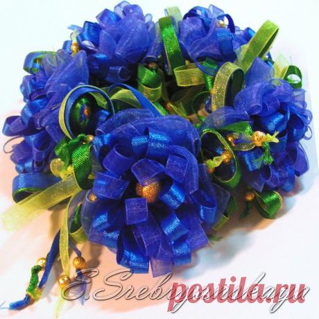 Bracelet on a leg / Браслет на ногу set: CORNFLOWER FIELD / ВАСИЛЬКОВОЕ ПОЛЕ Collection: FIELD OF FLOWERS / ЦВЕТОЧНОЕ ПОЛЕ Elena Srebryanskaya / Елена Сребрянская / ES Elf Silvery / ЭЛЬФ СЕРЕБРИСТЫЙ / ES