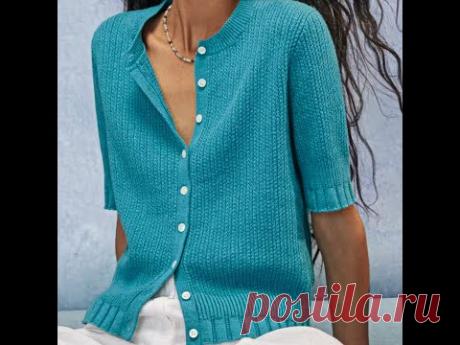 Очаровательная кофточка и примерный узор к ней