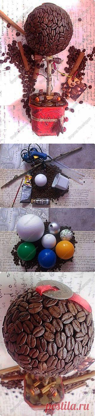 Кофейный топиарий - подробный мастер-класс (много фото) | Страна Мастеров