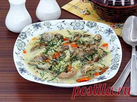 Куриные желудки в сметане – 10 вкусных рецептов с фото