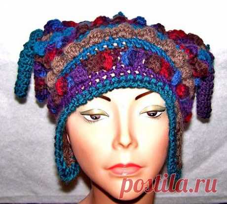Необычные модели шапок крючком | ВЯЗАНИЕ ШАПОК: женские шапки спицами и крючком, мужские и детские шапки, вязаные сумки