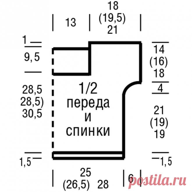 Укороченный светло-серый джемпер - схема вязания спицами. Вяжем Джемперы на Verena.ru
