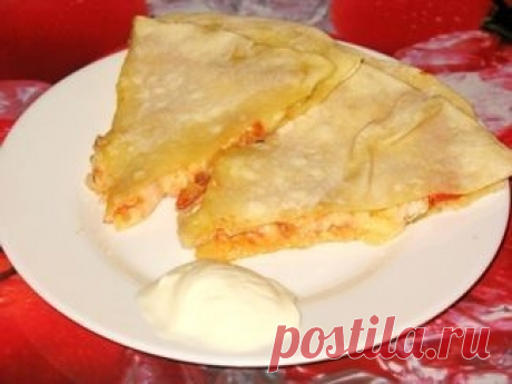 Как приготовить кесадия с курицей - рецепт, ингредиенты и фотографии