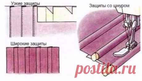 Защипы на ткани