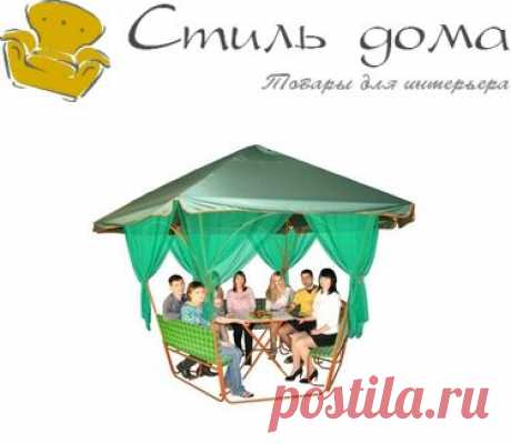 Дачная беседка &quot;Люкс&quot; со столом купить за 13990 руб.