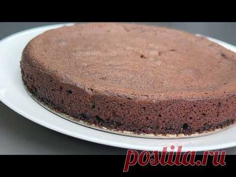 Простой пирог с какао, рецепт без глютена и муки.