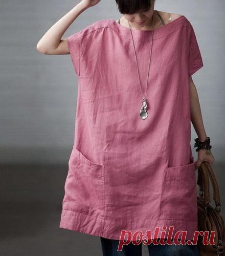 (6) Totally Free Casual Linen Dress by zeniche on Etsy, $57.00 | бохо