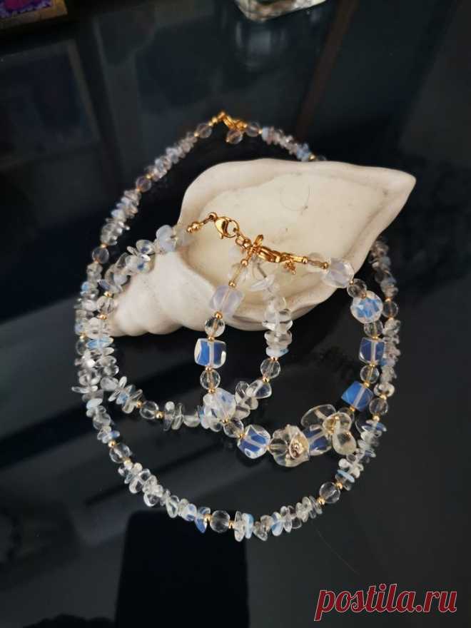 Опалиты, хрусталь, корейская фурнитура