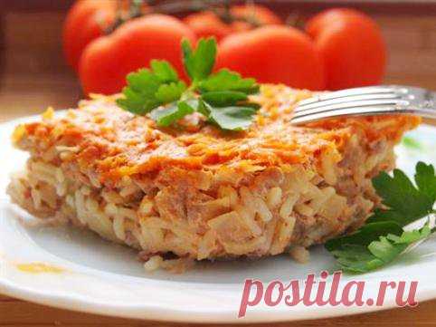 Мясная запеканка с овощами