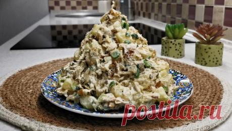 НОВЫЙ САЛАТ "МУЖСКОЙ" С СОЛЁНЫМИ ОГУРЦАМИ