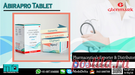 Buy now Abirapro Tablet made by Glenmark from MedsDelta at discounted prices. Abirapro Tablet Abiraterone acetate comes as Generic Zytiga available online in India. Learn more about the Abirapro 250mg/500mg from MedsDelta Call/WhatsApp: +91–9971646666, QQ: 3451266709, WeChat or Skype: MedsDelta, DingTalk: MedsDelta. Get Abirpro online with delivery to  Austria, Bahrain, Bangladesh, Belgium, Bhutan, Canada, Denmark, Finland, France, Germany, Hungry.