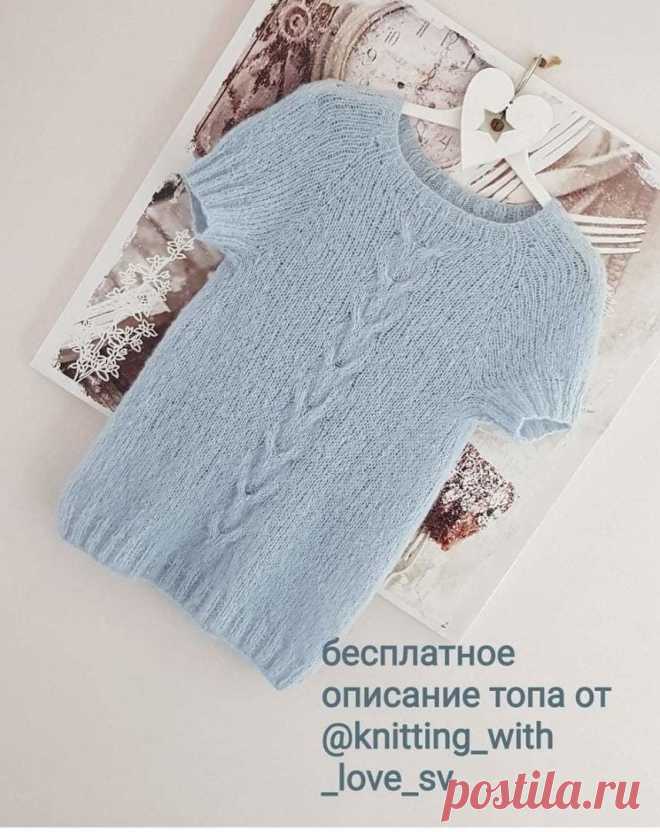 Топ спицами •размер 40-44• ☆пряжа drops brushed alpaca silk,140м-25гр-3мотка,• ☆спицы N3,5,N5• резинка для 2×2-N3,5• основное полотно N5• в 10см-18 петель• ☆на спицы N3,5 набрать 96+1,замкнуть в круг ,10 рядов резинки 2×2,11 ряд лицевой на N5 +маркировка• ☆12 ряд начинаем вязать росток, прибавления в...