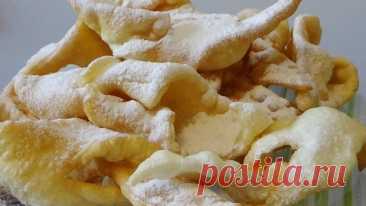 Вкусный хворост, тающий во рту — Домашняя кулинария