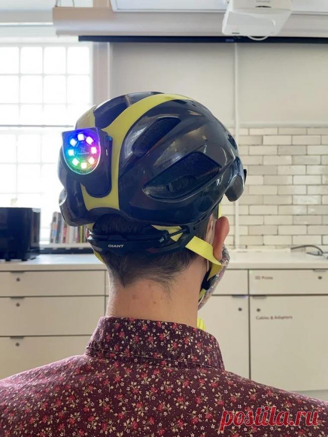 Габаритный фонарь для шлема велосипедиста Конкретно этот фонарь мастер проектировал под велосипедный шлем Giant Compel. У него есть металлическая пластина на задней части. Пластина предназначена для крепления на магнитах заднего фонаря. В принципе, такие пластины есть на многих велосипедных шлемах и других производителей. Фонаря у мастера