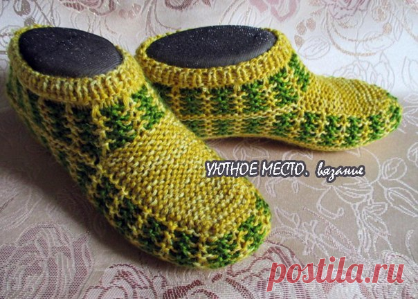 ТАПОЧКИ СПИЦАМИ