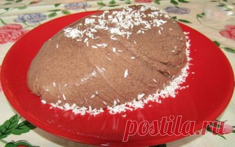 Шоколадно-сметанный десерт
