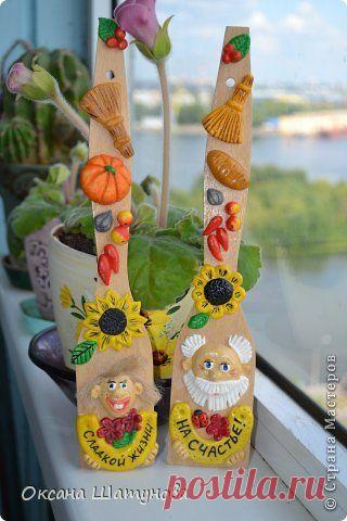 Оберег Лепка Обереги Лопаточки на кухню соленое тесто + бабушка Тесто соленое фото 1