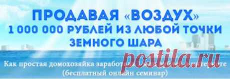 &quot;МИЛЛИОН из ВОЗДУХА&quot; - Как Домохозяйка Заработала Миллион.