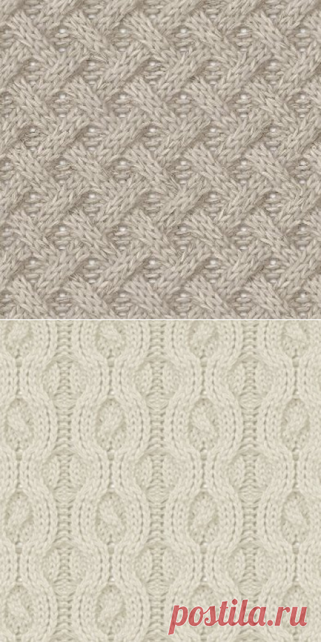 Вязание спицами - Узоры спицами - Косы и араны - 30 узоров