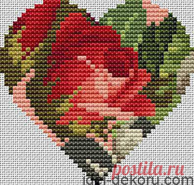 Схеми вишивки сердець до Дня Валентина | Ідеї декору