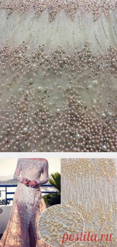 ELEGANT EMBROIDERY PEARLS STONES FLORAL BRIDAL DRESS MESH FABRIC - 5YDS LOT | eBay