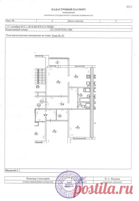 Что такое кадастровый паспорт на квартиру? - Правовед.ru