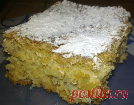 Очень вкусный яблочный бисквит