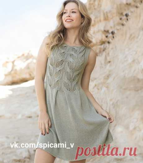 Изысканное летнее платье с ажурными «косами»!.