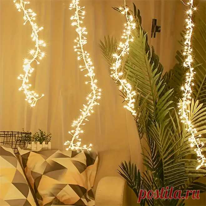 Цветные гирлянды с 8 режимами и 8 функциями питание от USB - Temu Moldova