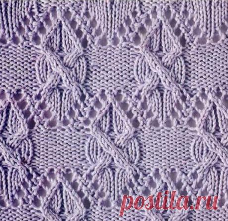 Фантазийные узоры спицами 





