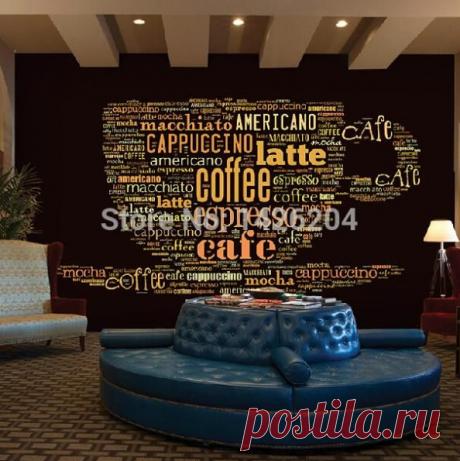 Изготовленные на заказ европейские письма 3 кофейни отдыха стиля английские Пользовательские европейский стиль досуг кафе английские буквы 3d большие фрески тема ресторан бар фон обои фреска