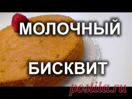 Молочный заварной бисквит. Урок 21.