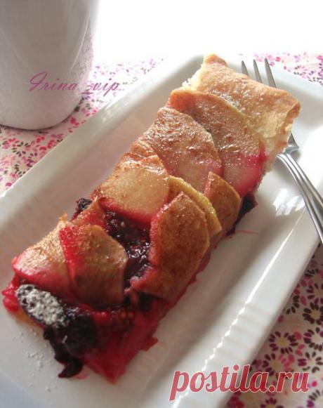 Фруктово-ягодный постный пирог - кулинарный рецепт