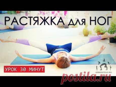 РАСТЯЖКА НОГ за 30 минут / Раскрытие тазобедренных суставов, подготовка к поперечному шпагату